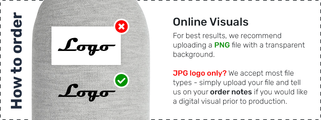 Logo File Types - information regarding custom embroidered fender covers