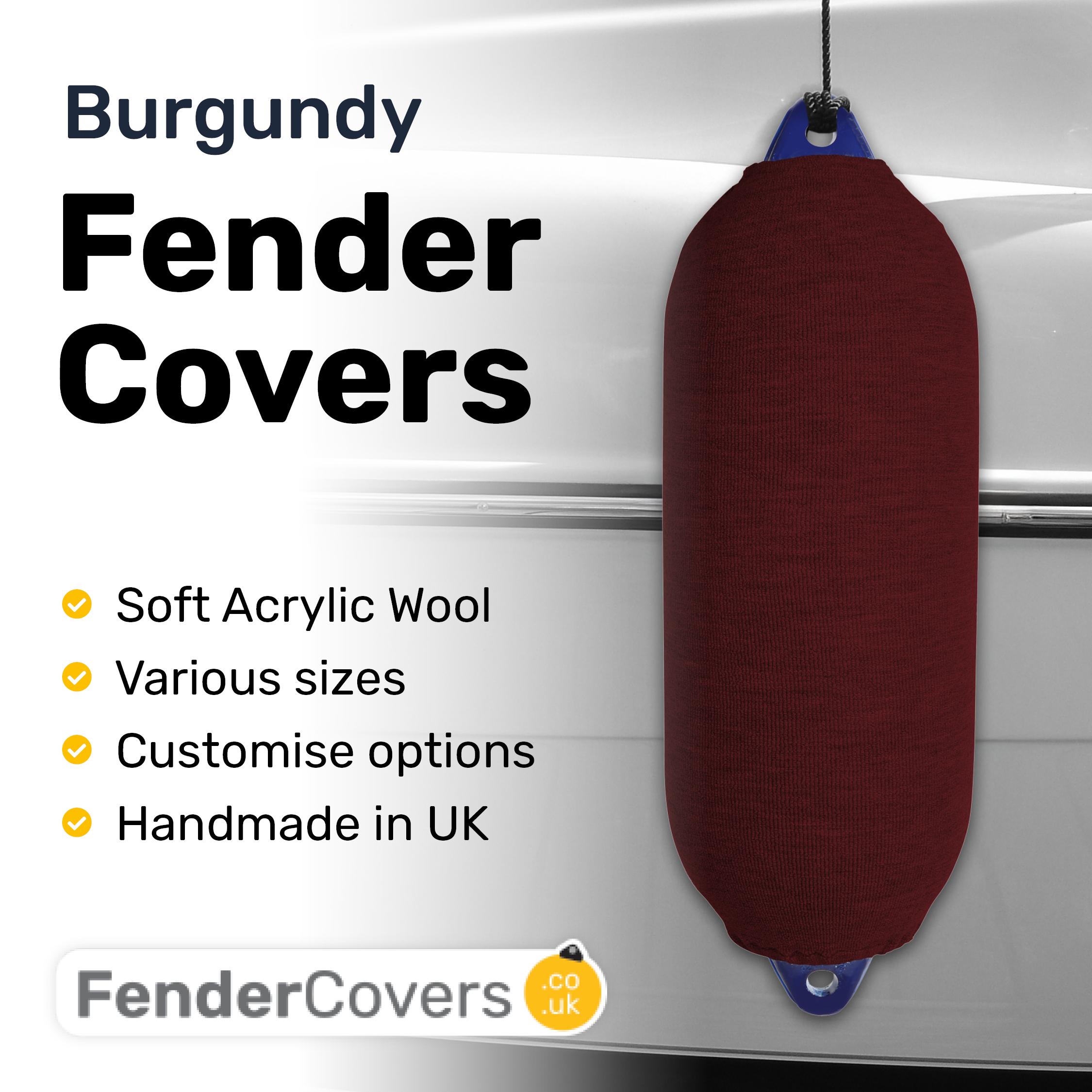 Burgundy Fender Covers