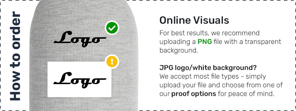 Logo File Types - information regarding custom embroidered fender covers